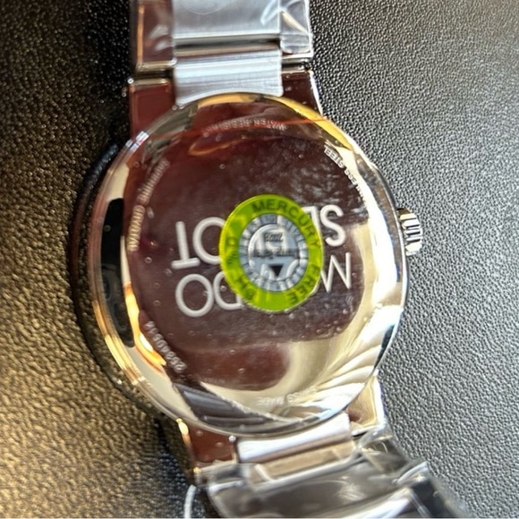 Movado Pilot Watch With 41mm Black Face & Silver Bracelet - Picture 4 of 8